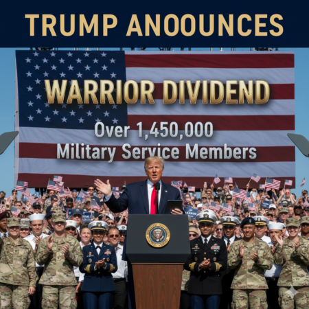 President Trump Announces WARRIOR DIVIDEND Over 1,450,000 Military Service Members
