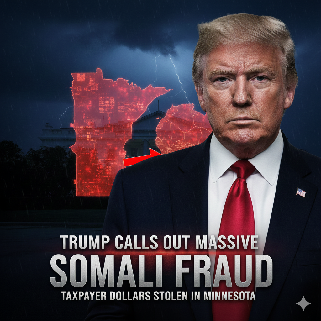 President Trump calls out Somali FRAUDSTERS who are stealing taxpayer dollars in Minnesota