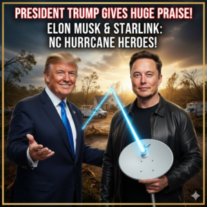President Trump gives HUGE praise to Elon Musk for helping North Carolina recover from the hurricane with Starlink