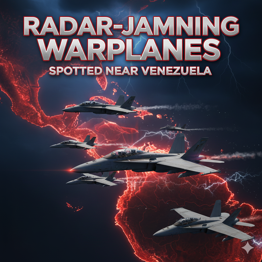 U.S. WARPLANES THAT JAM RADAR SPOTTED NEAR VENEZUELA