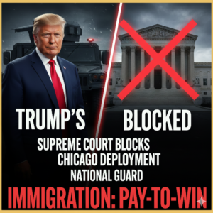 SUPREME COURT BLOCKS TRUMP’S NATIONAL GUARD DEPLOYMENT TO CHICAGO