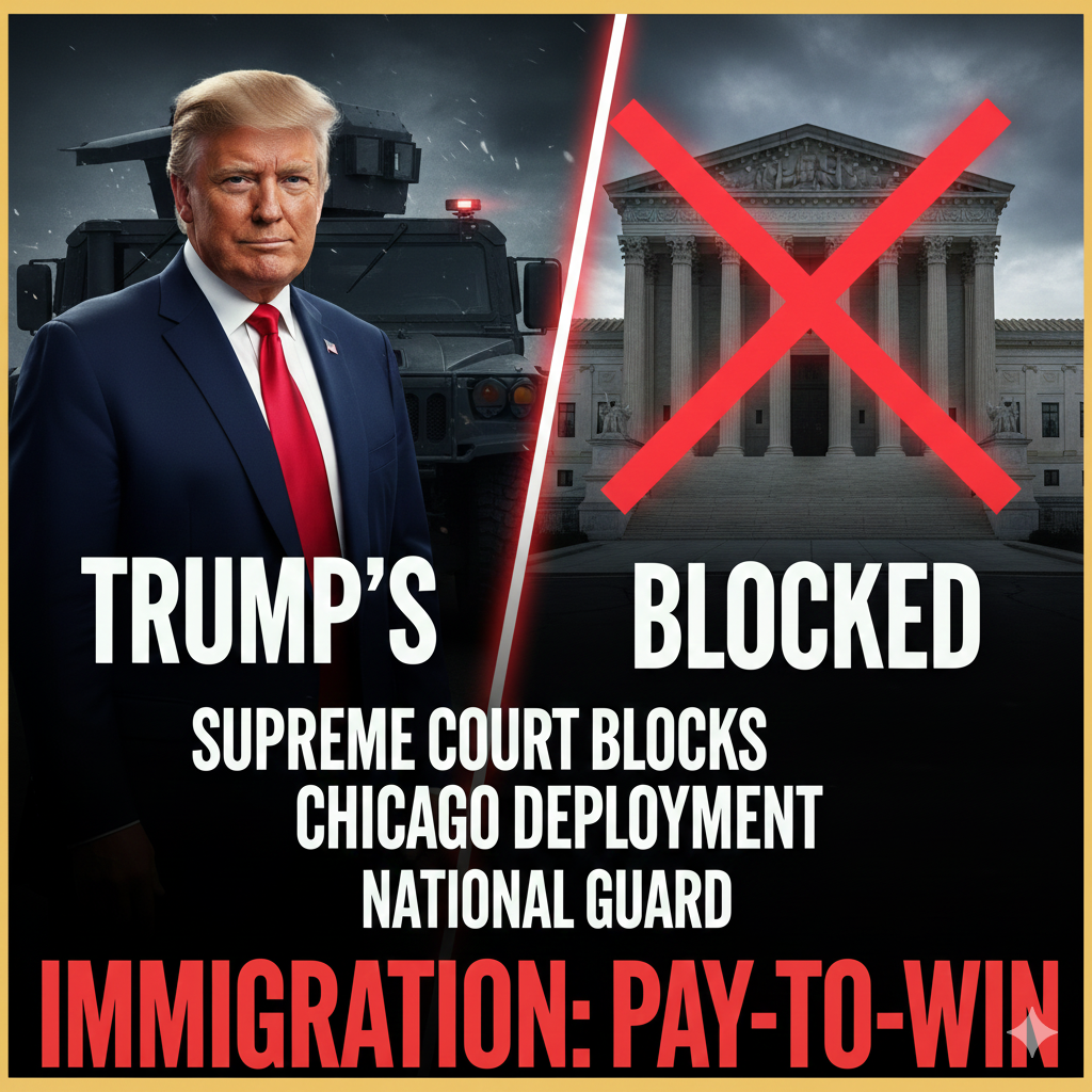 SUPREME COURT BLOCKS TRUMP’S NATIONAL GUARD DEPLOYMENT TO CHICAGO
