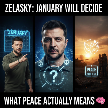 ZELENSKY: JANUARY WILL DECIDE WHAT PEACE ACTUALLY MEANS