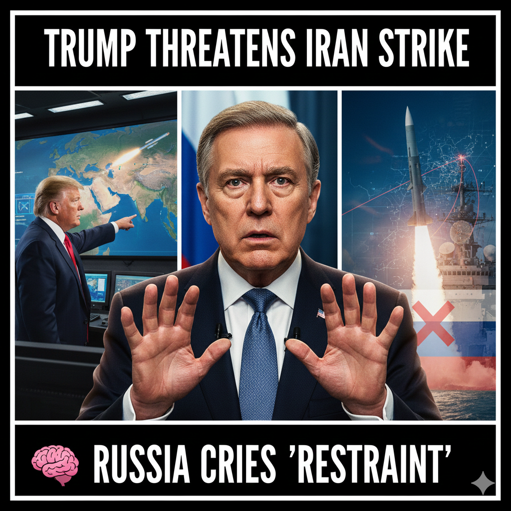 TRUMP THREATENS IRAN STRIKE: RUSSIA CRIES “RESTRAINT”