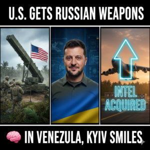 U.S. GETS ITS HANDS ON RUSSIAN WEAPONS IN VENEZUELA, AND KYIV IS SMILING