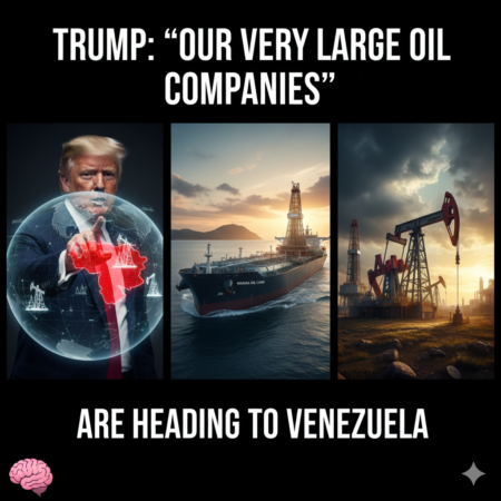 TRUMP: “OUR VERY LARGE OIL COMPANIES” ARE HEADING TO VENEZUELA