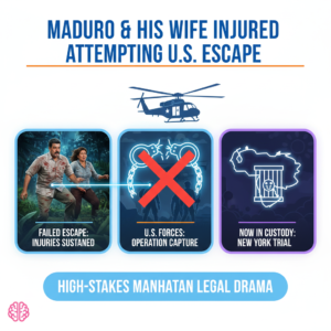 MADURO & HIS WIFE INJURED THEMSELVES WHILE ATTEMPTING TO ESCAPE U.S. FORCES